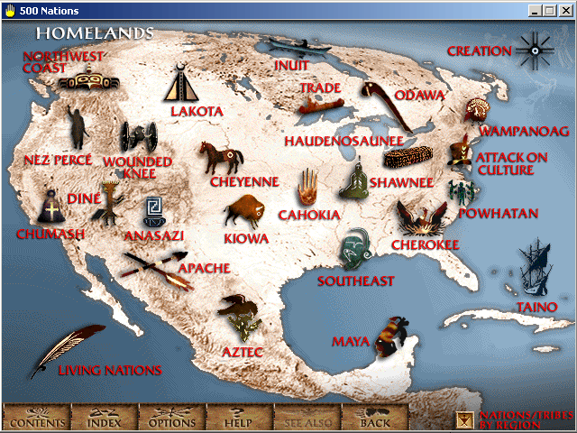 Microsoft 500 Nations Map (1995)